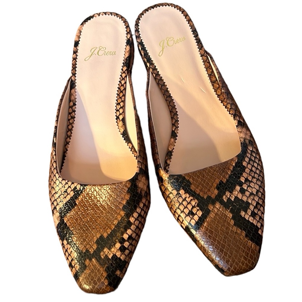 J. Crew Carolyn Mule Leather Flats